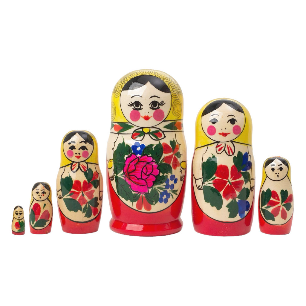 Matryoshka 6 Piece Nesting Doll Set