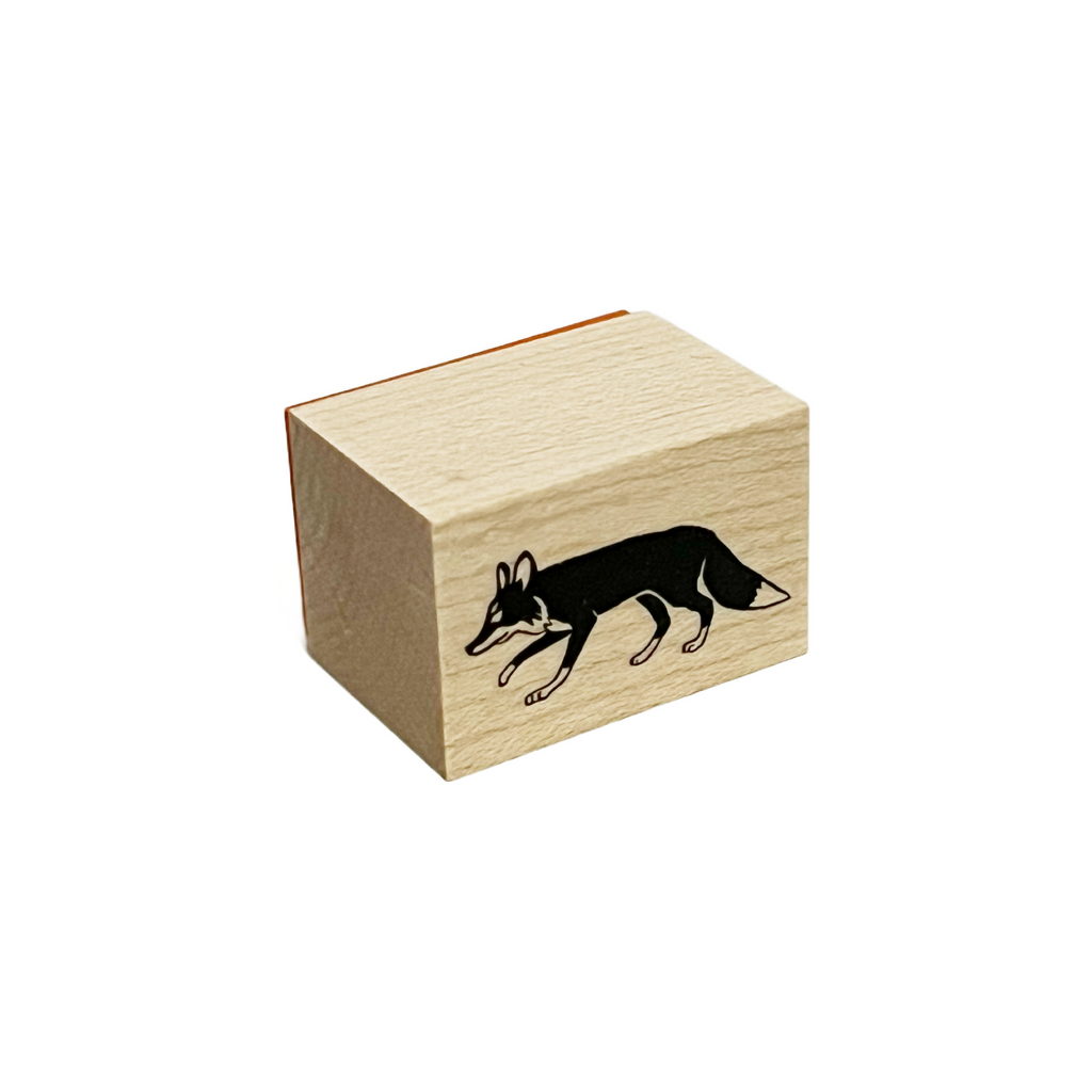 Mini Wooden Rubber Stamp · Fox