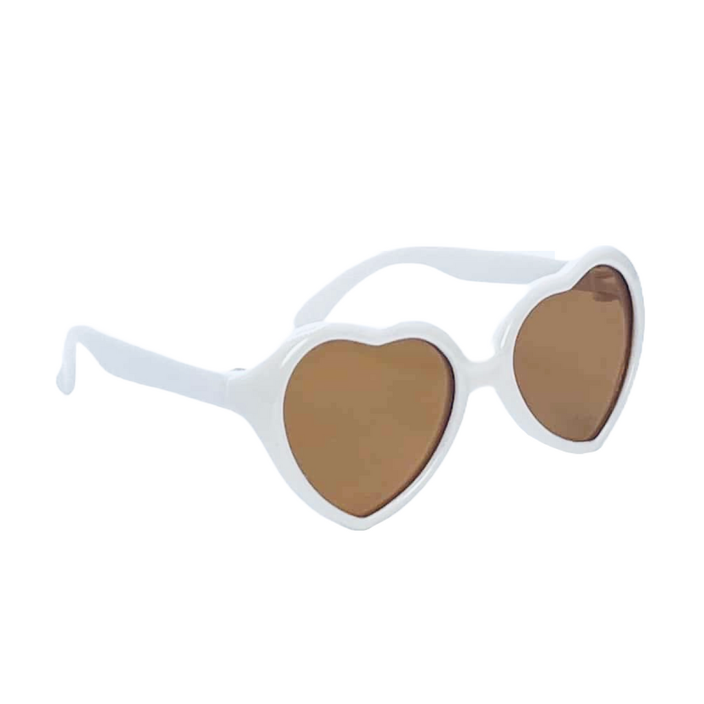 Minikane Bath Baby Doll Sized White Heart Sunglasses