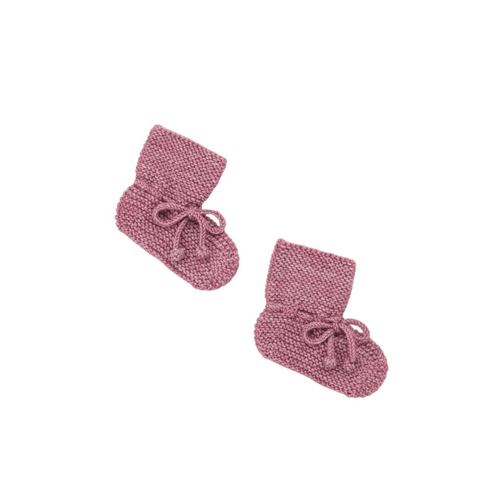 Misha and Puff Antique Rose Baby Booties