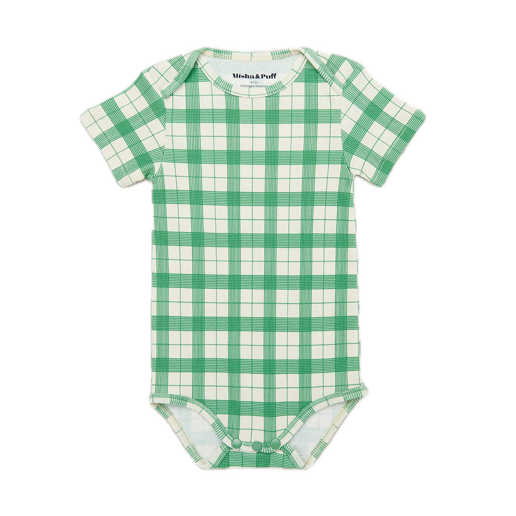 Misha and Puff Baby Short Sleeve Lap Onesie · String Piazza