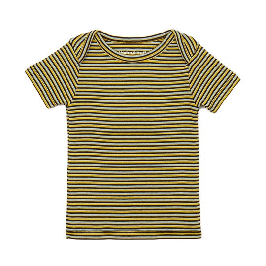 Misha and Puff Short Sleeve Lap Tee · Bark Stripe