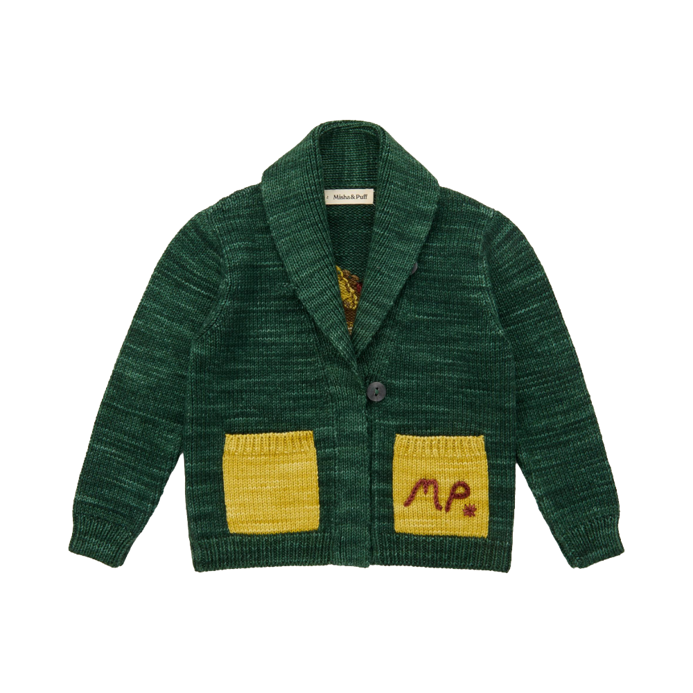 Misha and Puff Yearling Shawl Collar Cardigan · Laurel