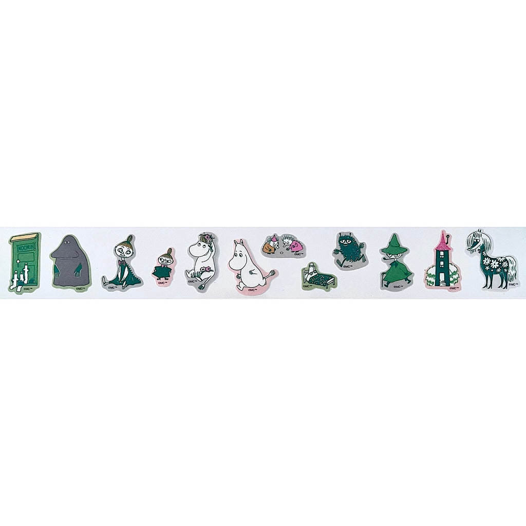 Moomin Masking Tape Sticker Roll · Gorgeous Greens