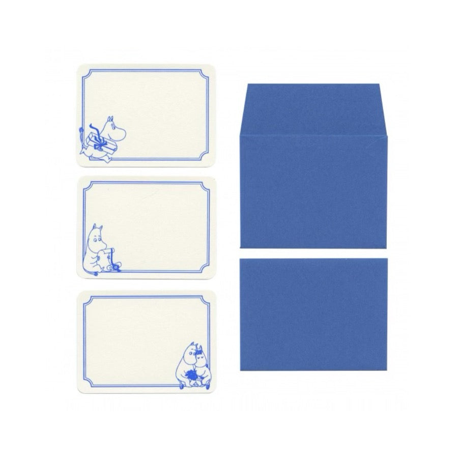 Moomin Mini Gift Card Set · Blue Moomin