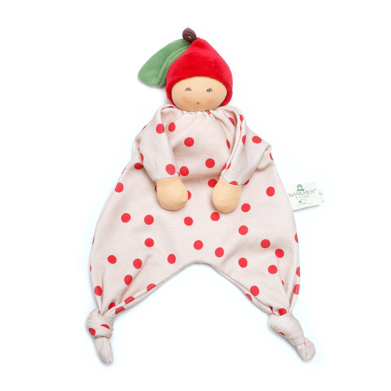 Nanchen Natur Organic Red Polka Dot Blanket Baby · Apple