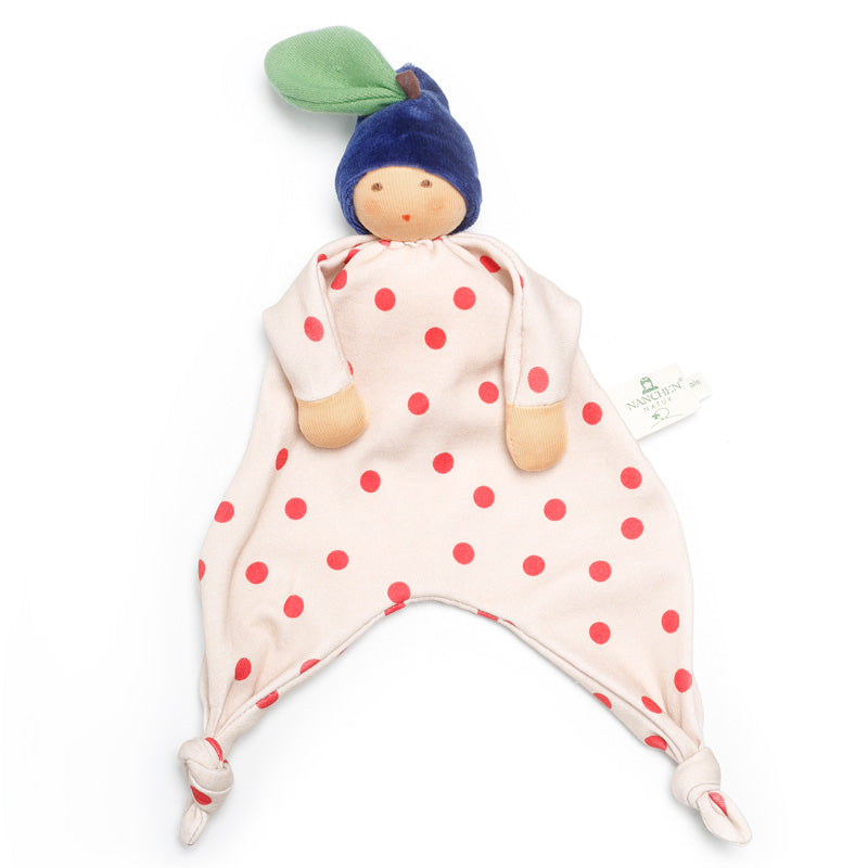 Nanchen Natur Organic Red Polka Dot Blanket Baby · Blueberry