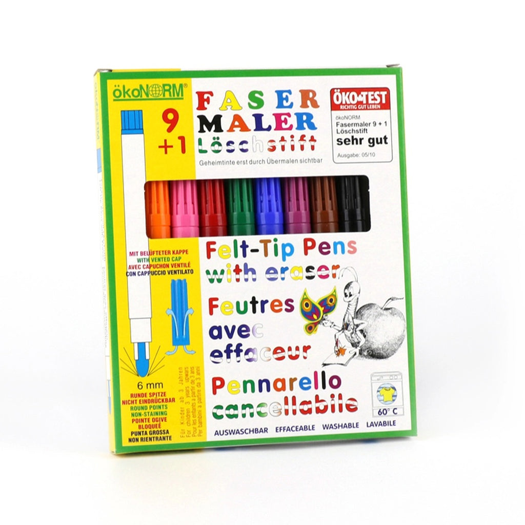 Okonorm Felt Tip Markers with Eraser