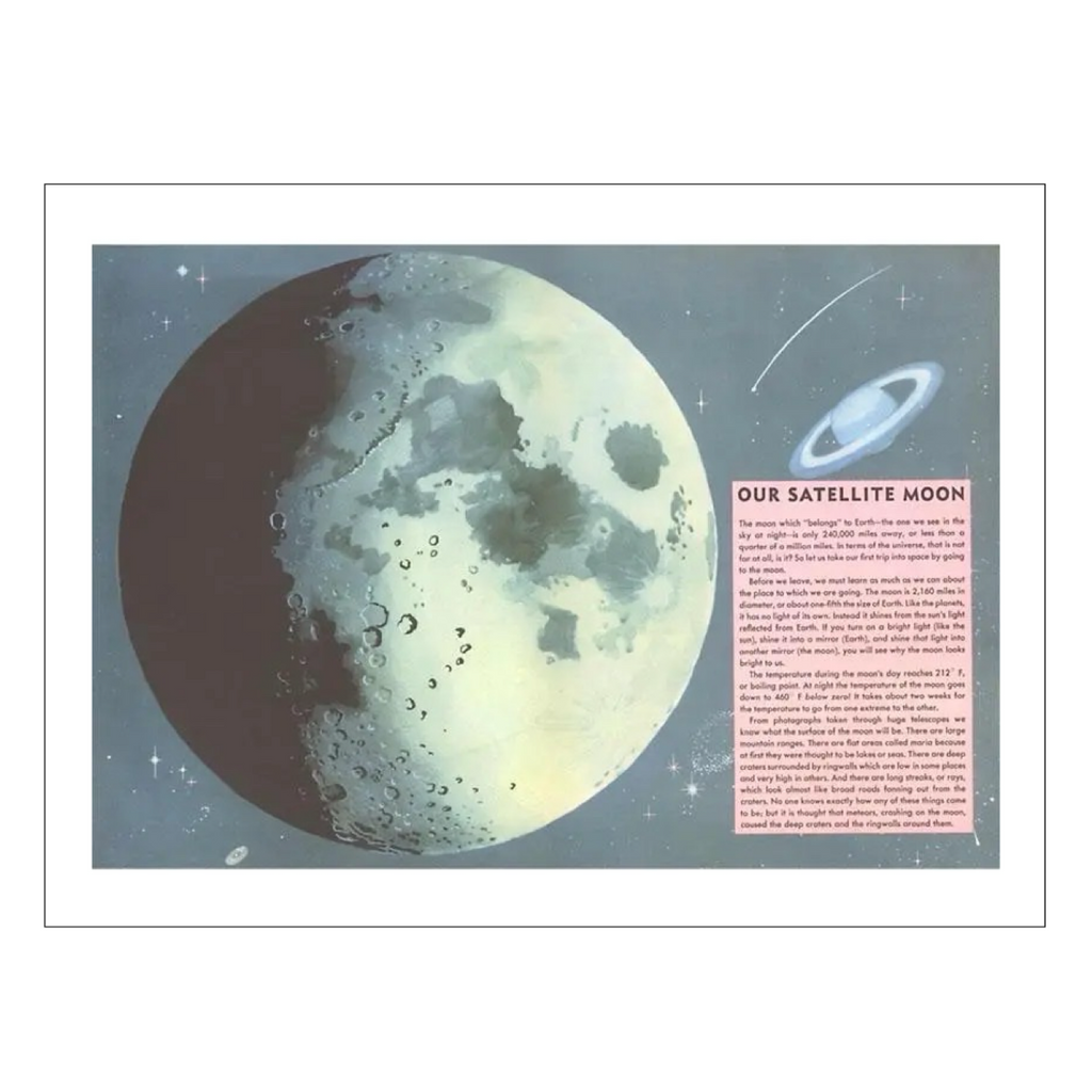 Our Satellite Moon Greeting Card