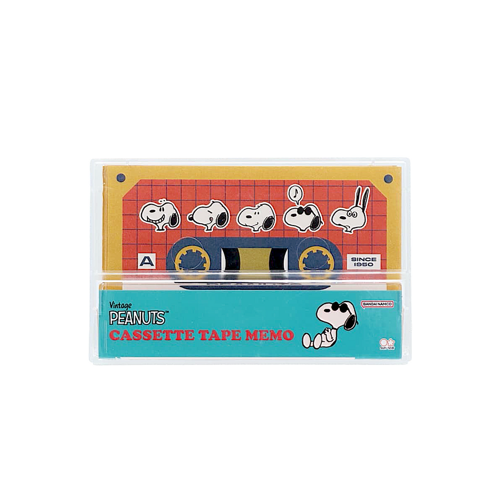 Peanuts Retro Cassette Memo Set