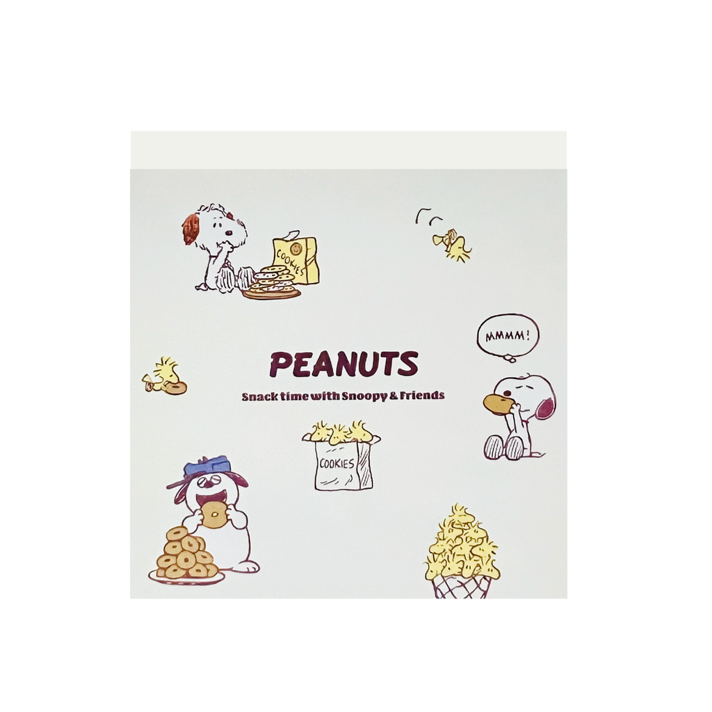 Peanuts Memo Pad • Snoopy and Siblings Snack Time