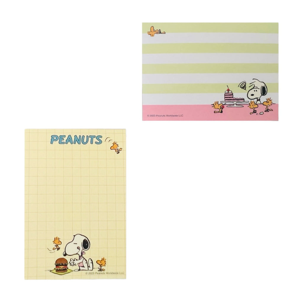 Peanuts Mini Memo Pad  • Snoopy and Woodstock Cake Party
