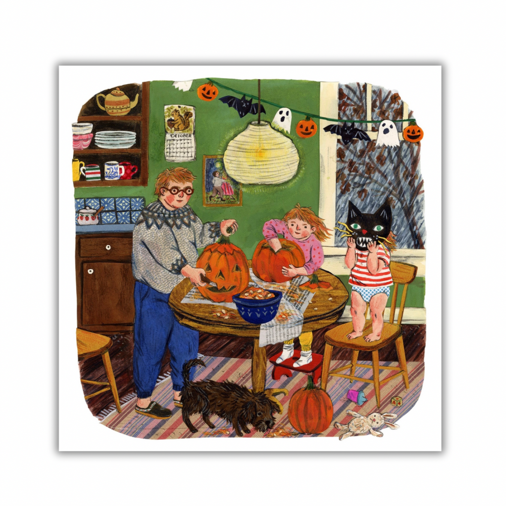 Phoebe Wahl Pumpkin Carving Print
