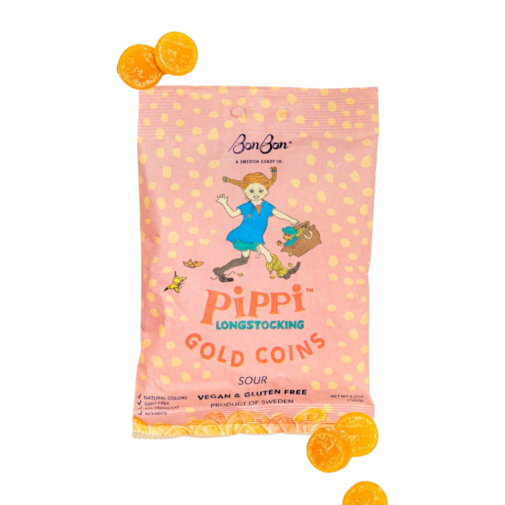 Pippi Longstocking Sour Gold Coins Candy