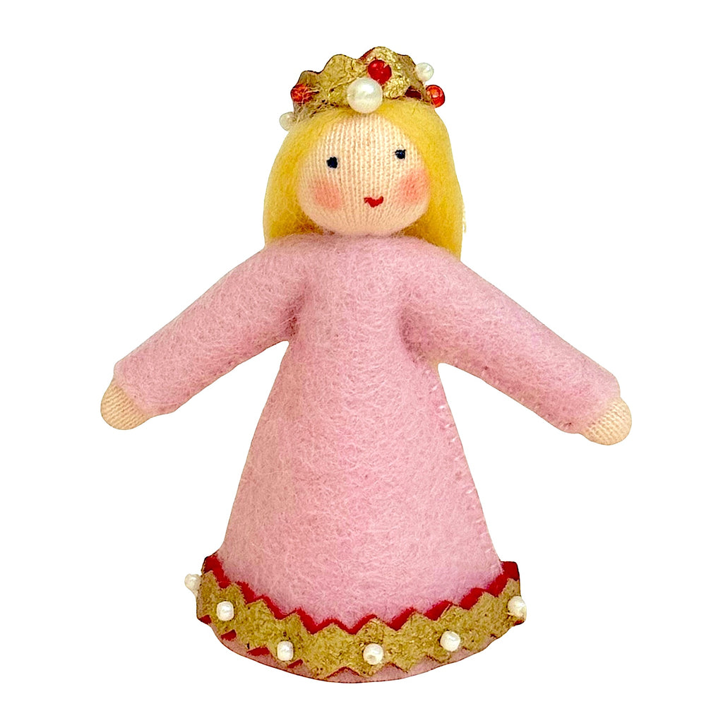 Princess in Pink Dress · White