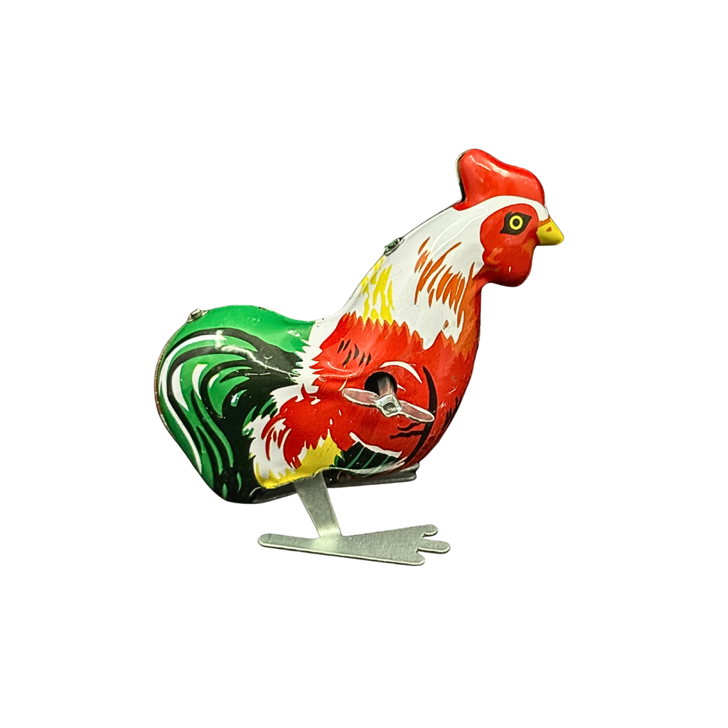 Retro Jumping Rooster Wind-Up Toy