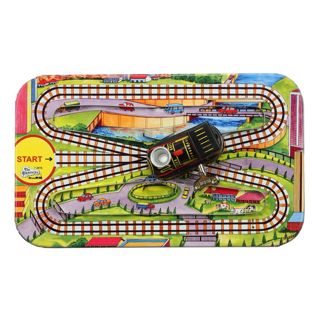 Retro Train Set Wind Up Toy