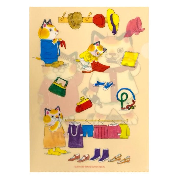 Richard Scarry Clear File Folder · Brushing Teeth and Getting Dressed *Limited Edition