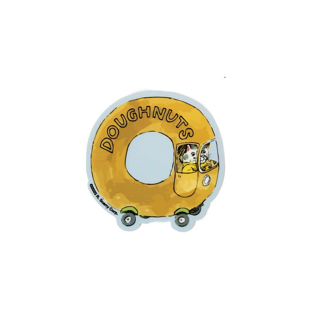 Richard Scarry Sticker · Donut Car