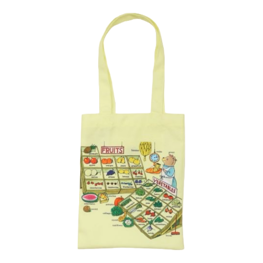 Richard Scarry Long Tote Bag · Buystown Bear Grocery Store