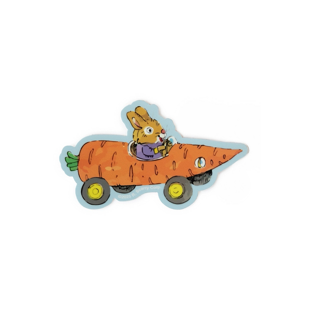 Richard Scarry Sticker · Carrot Car