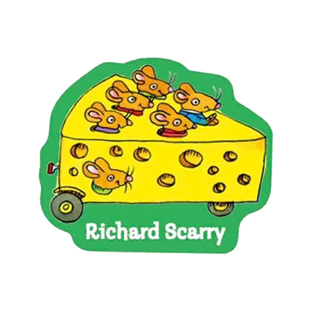 Richard Scarry Sticker · Mice in Cheesecar