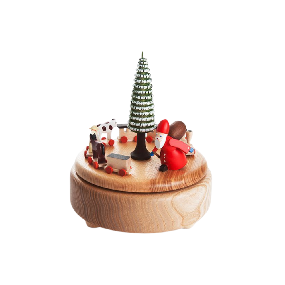 Santa Gift Train Music Box