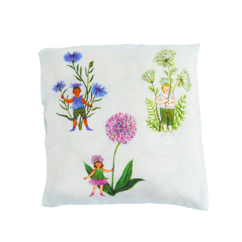 Sarah's Silks x Phoebe Wahl Tooth Fairy Pillow and Fairy Set · Himalayan Blue Poppy Flower