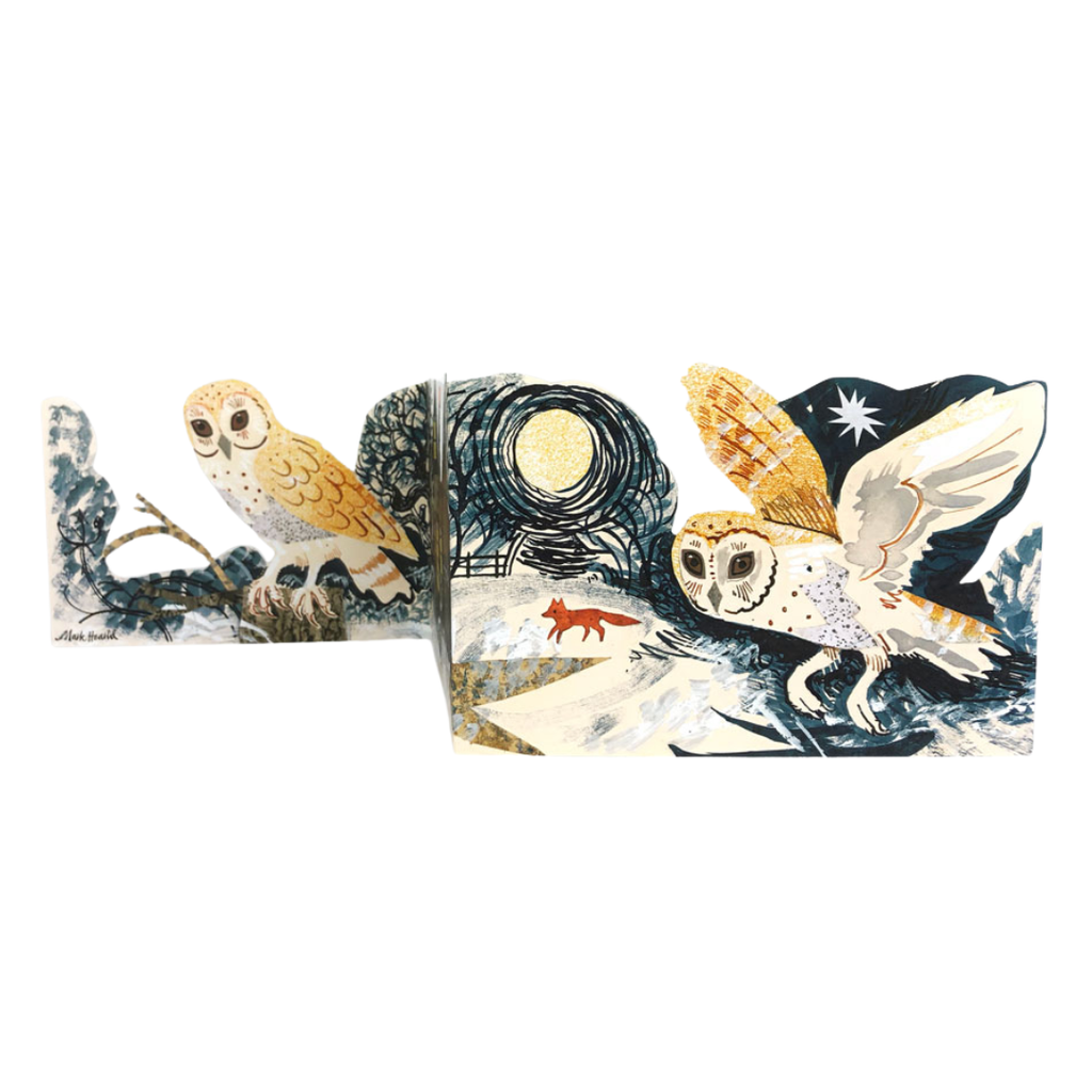 Silent Flight Collage Greeting Card by Mark Healrd