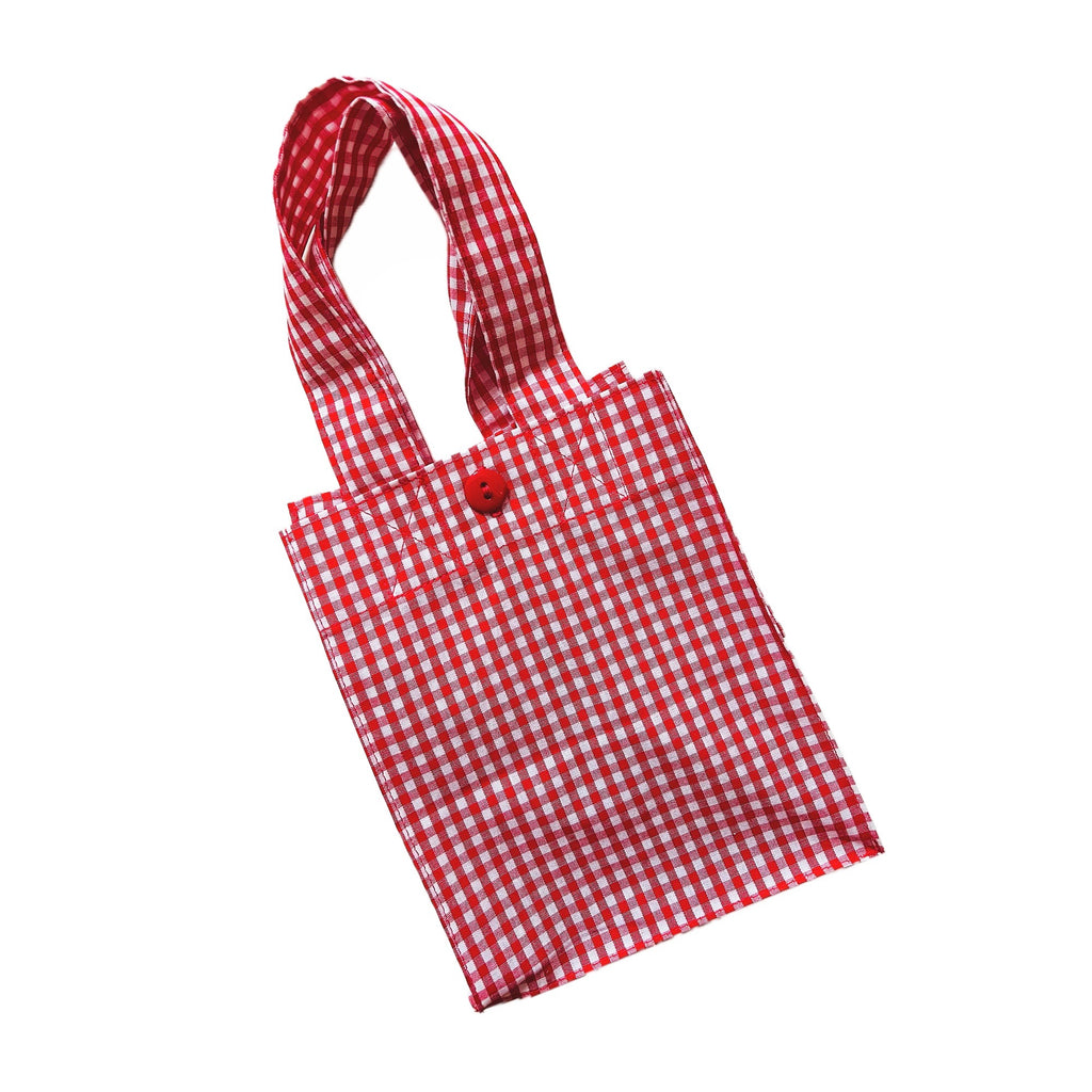 Small Grocery Bag · Red Gingham