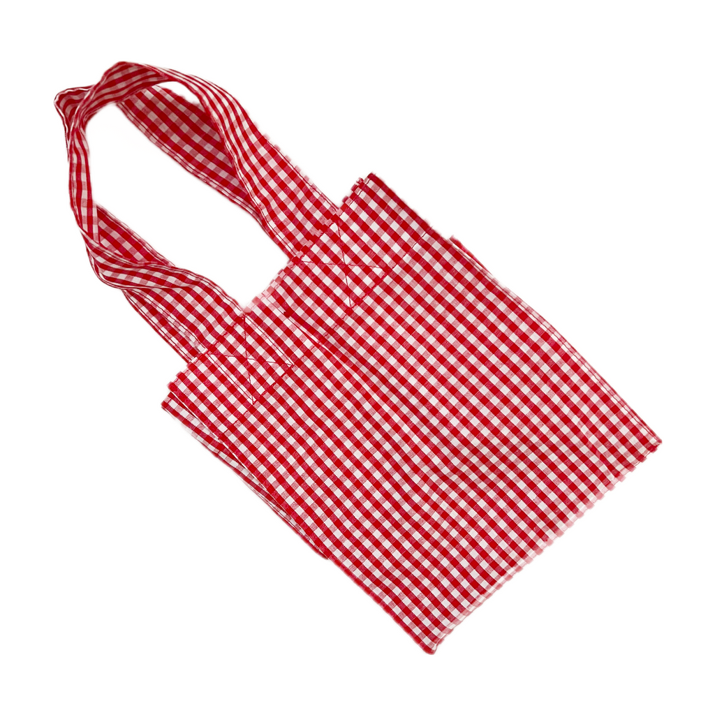 Small Grocery Bag · Red Gingham