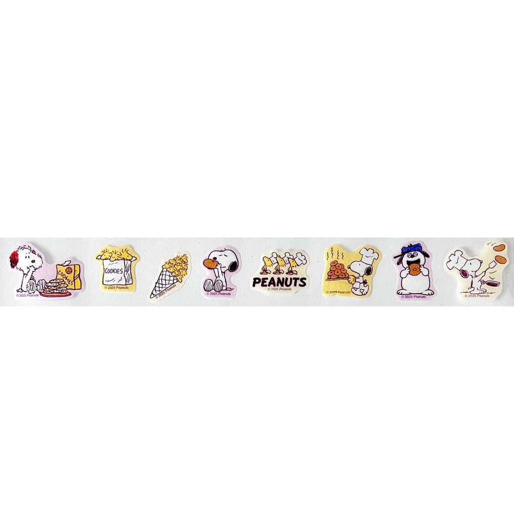Snoopy and Siblings Snack Time Masking Tape Sticker Roll