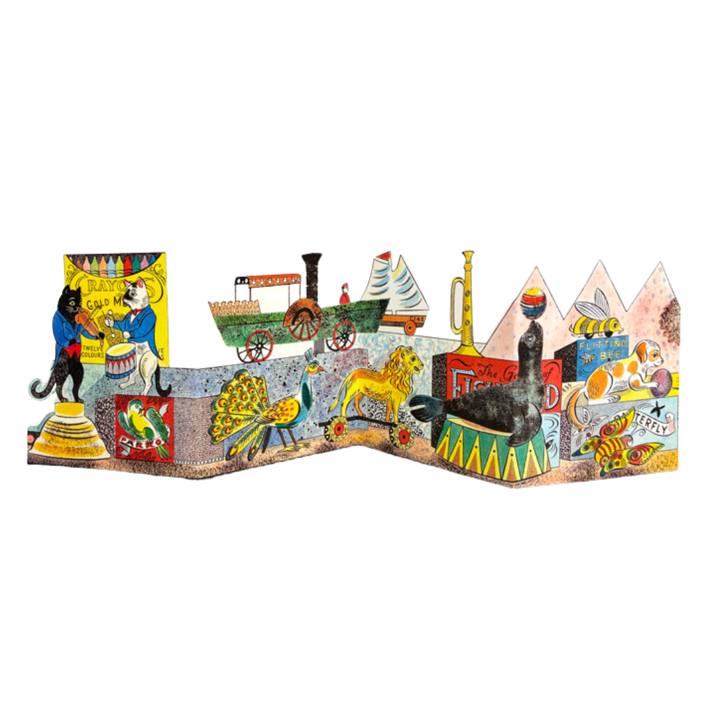 Tin Toys 3D Greeting Card by Emily Sutton · Cats