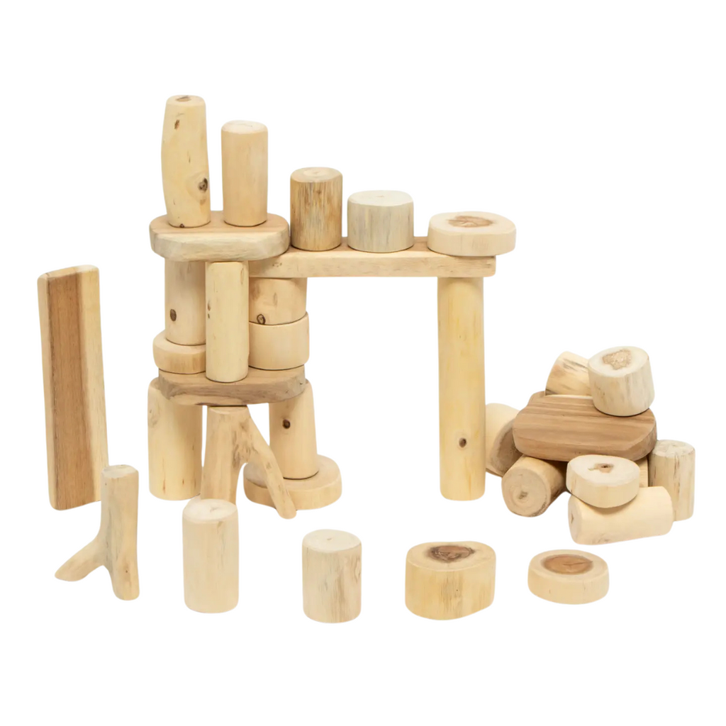 Tree Blocks Barkless 36 Piece Blocks