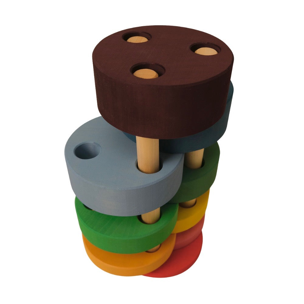 Toyto Round Wooden Stacking Tower