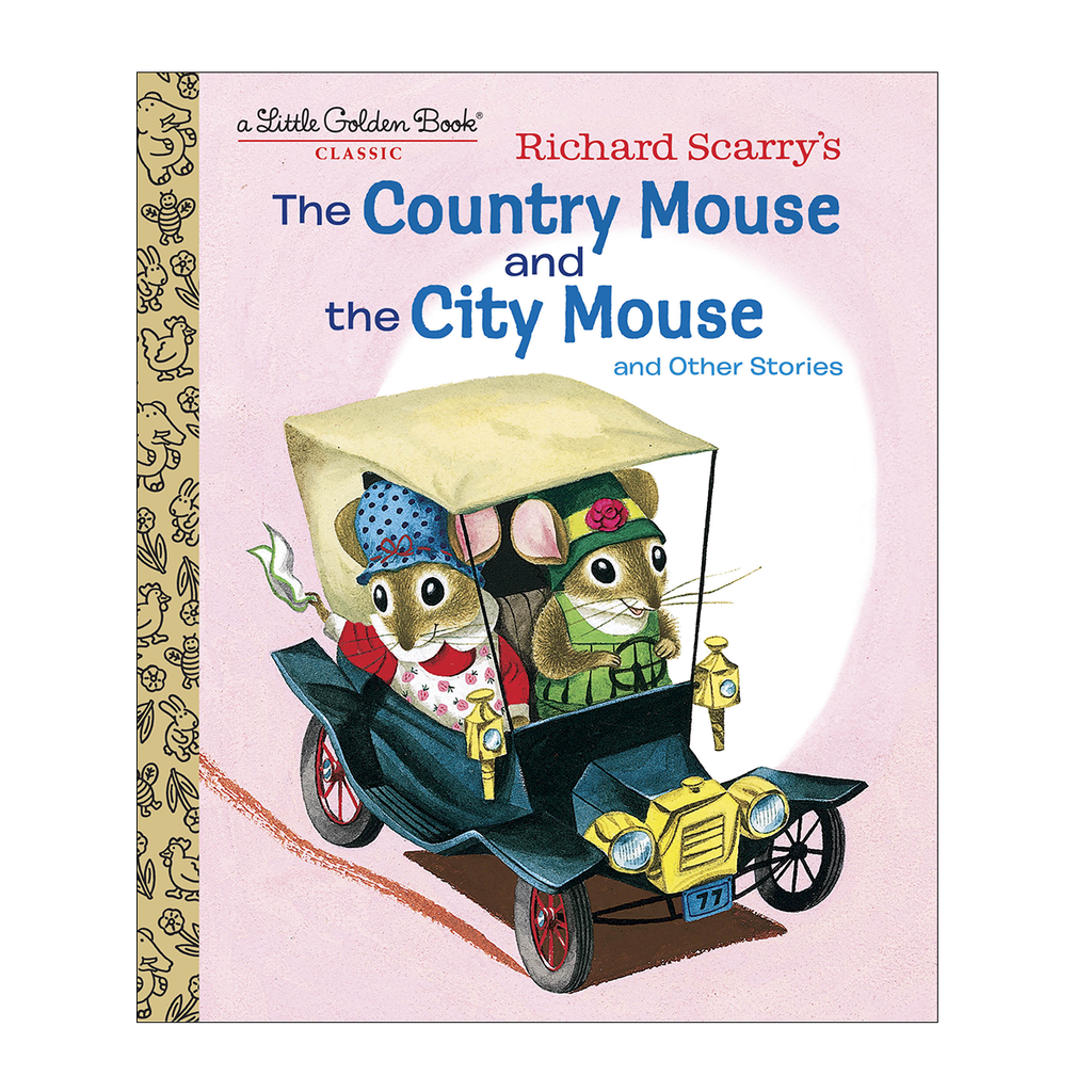 A Little Golden Book Classic: Richard Scarry's The Country Mouse and the City Mouse Board Book
