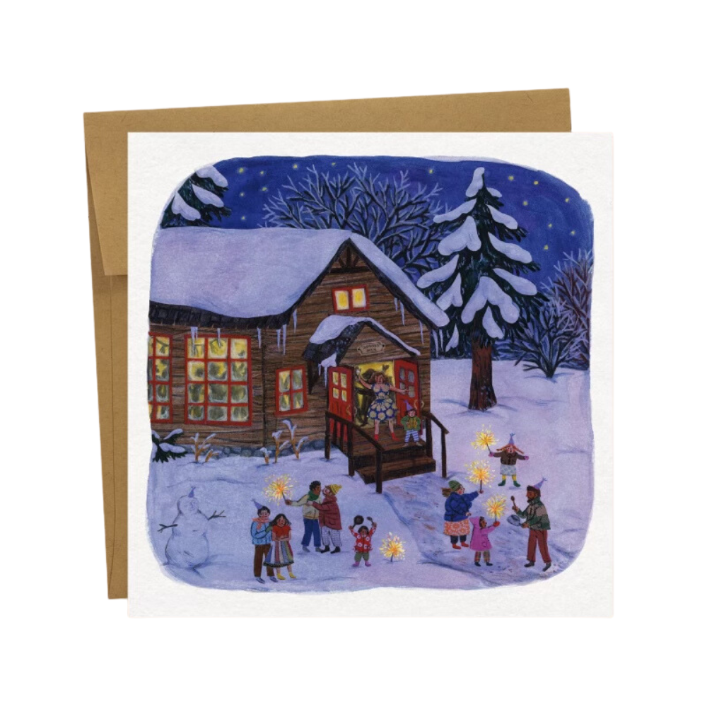 Phoebe Wahl · New Year at the Grange Greeting Card