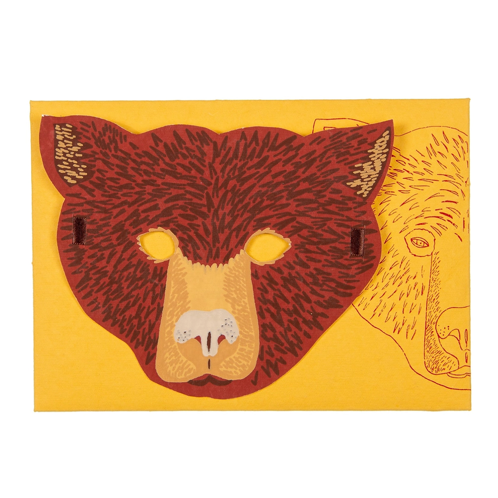 East End Press Mask Greeting Card · Bear