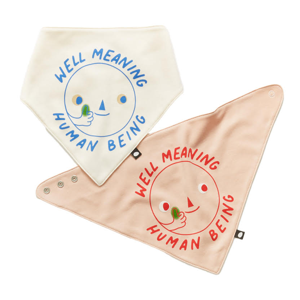 Oeuf Well Meaning Human Being Bibs · Assorted Colors