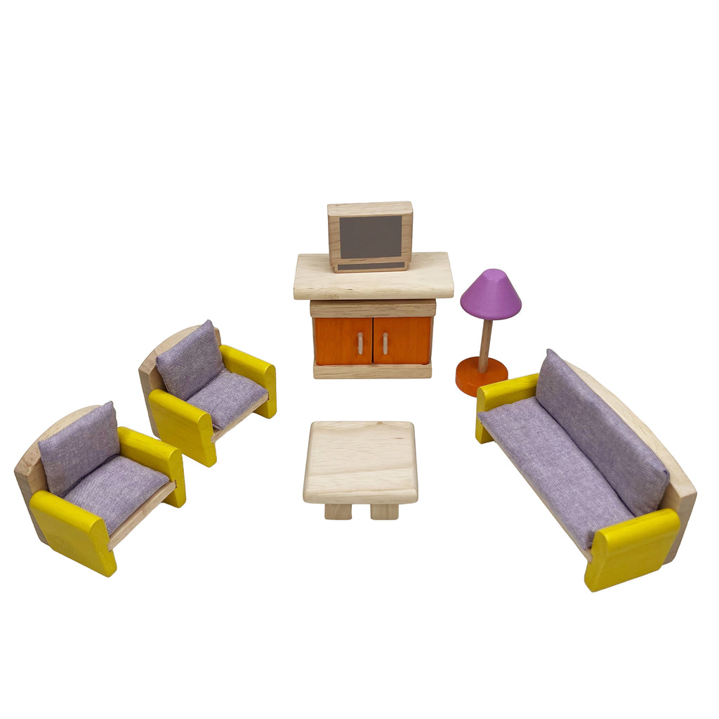 Plan Toys Dollhouse Living Room Set