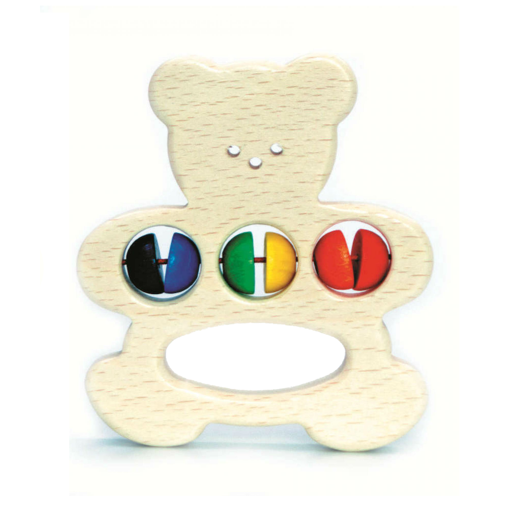 Wooden Bear Clutching Toy