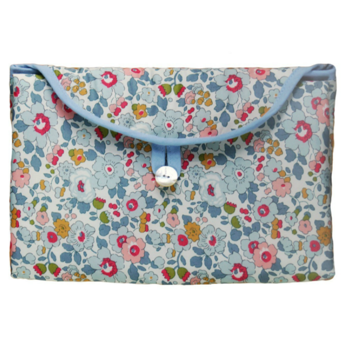 Blue Floral Fold and Go Changing Pad