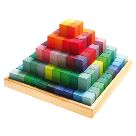Grimm's Large Stepped Pyramid Block Set