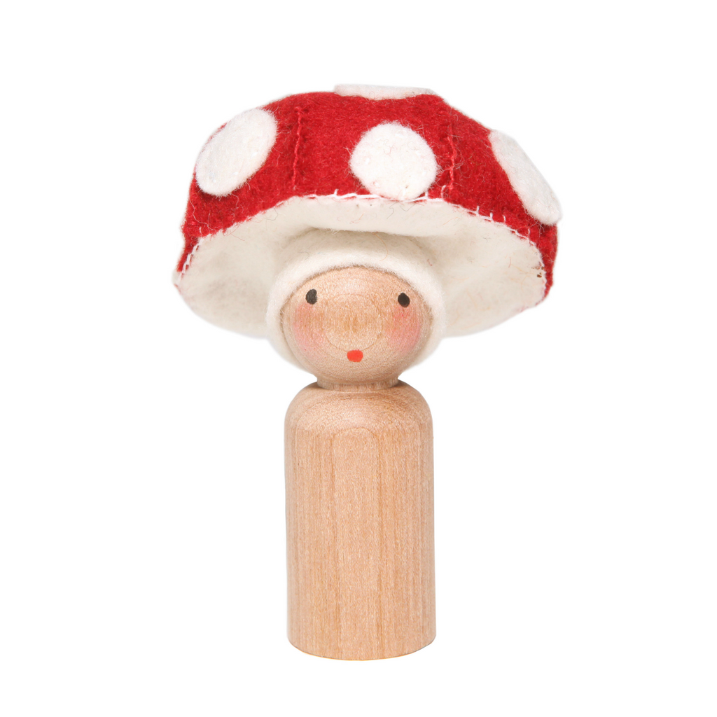 Mushroom Peg Doll