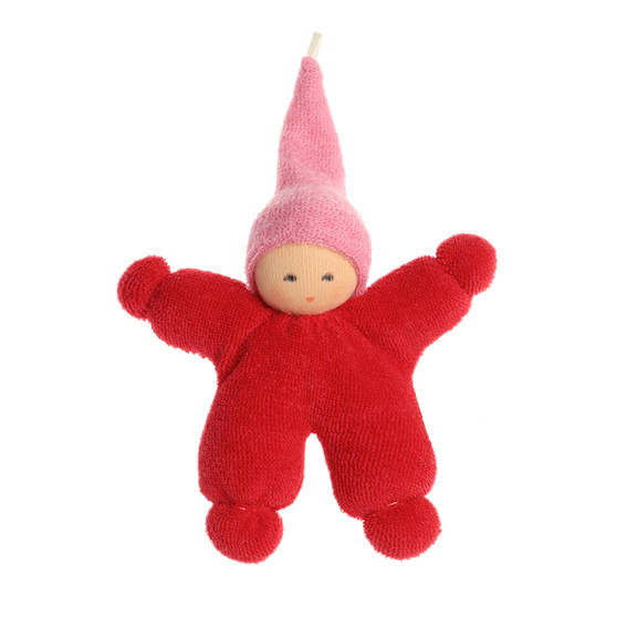 Nanchen Natur Organic Mini Baby · Red with Pink Cap