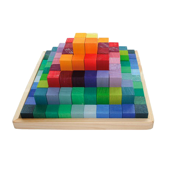 Grimm's Small Stepped Pyramid Block Set